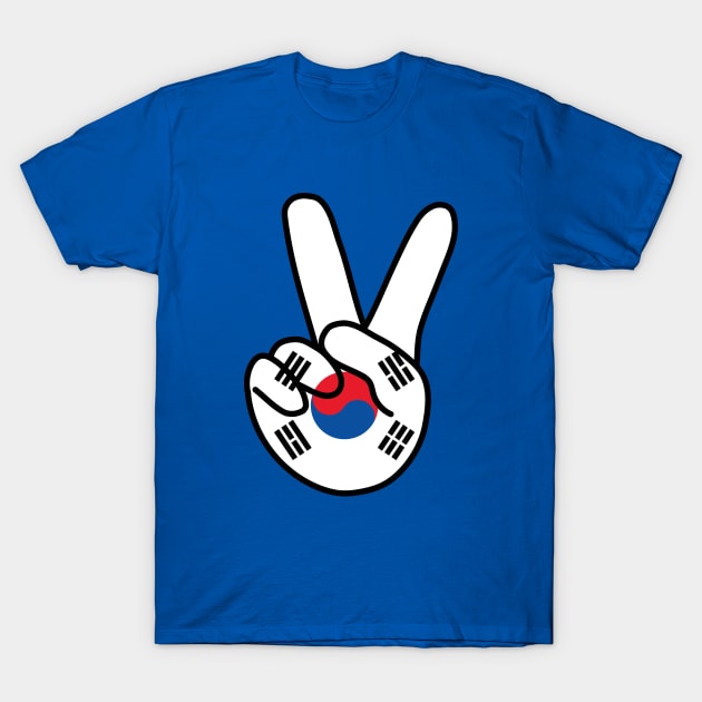 South Korea V Sign T-Shirt by DiegoCarvalho